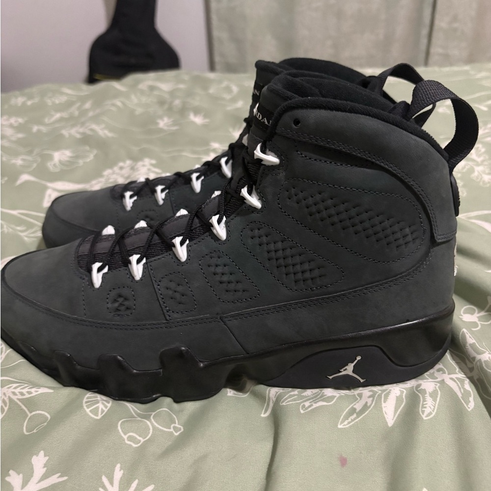 Jordan Black and White Athletic Shoes
